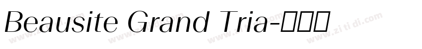 Beausite Grand Tria字体转换
